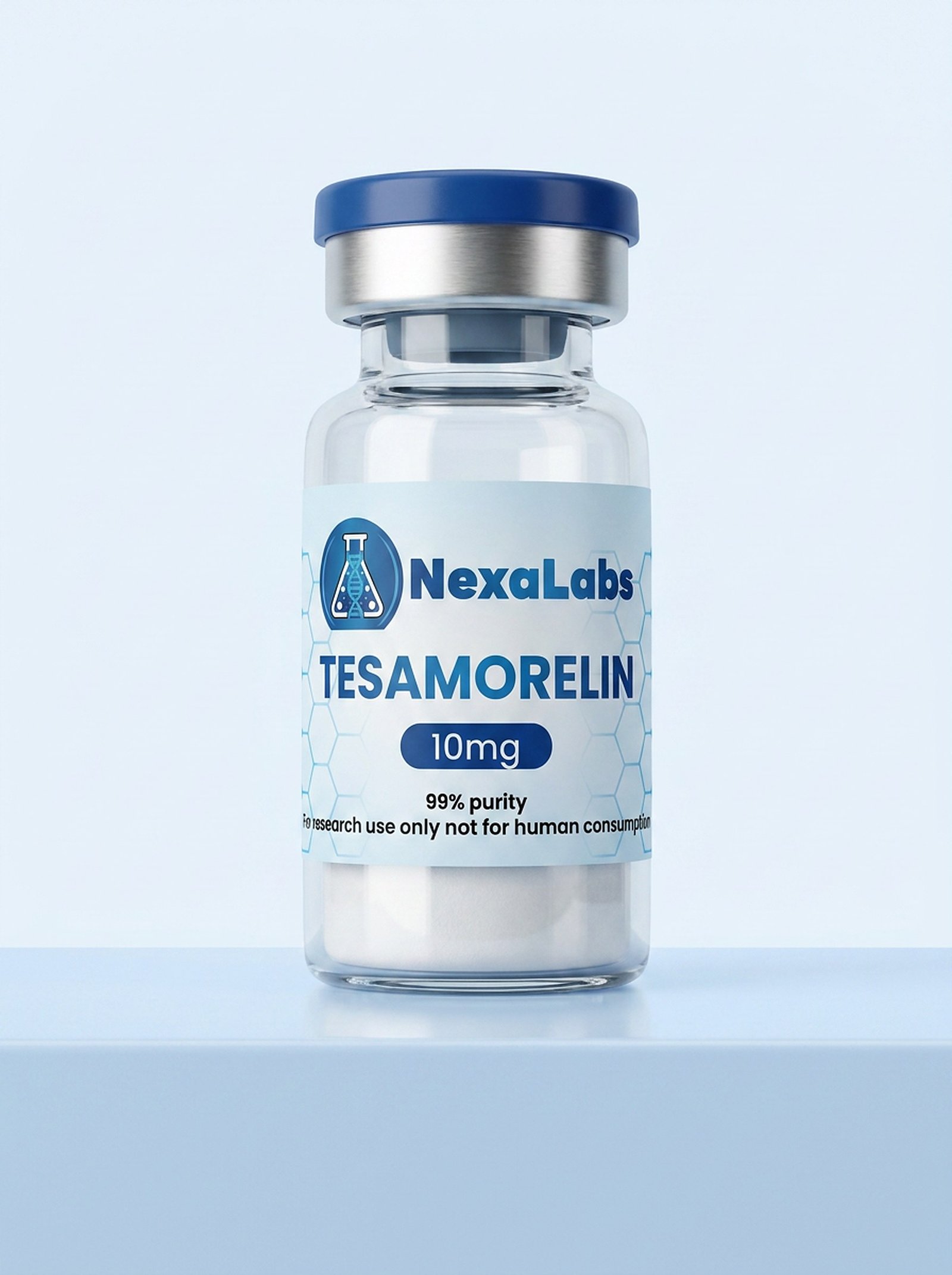 Tesamorelin 10mg - NexaLabs research peptide vial