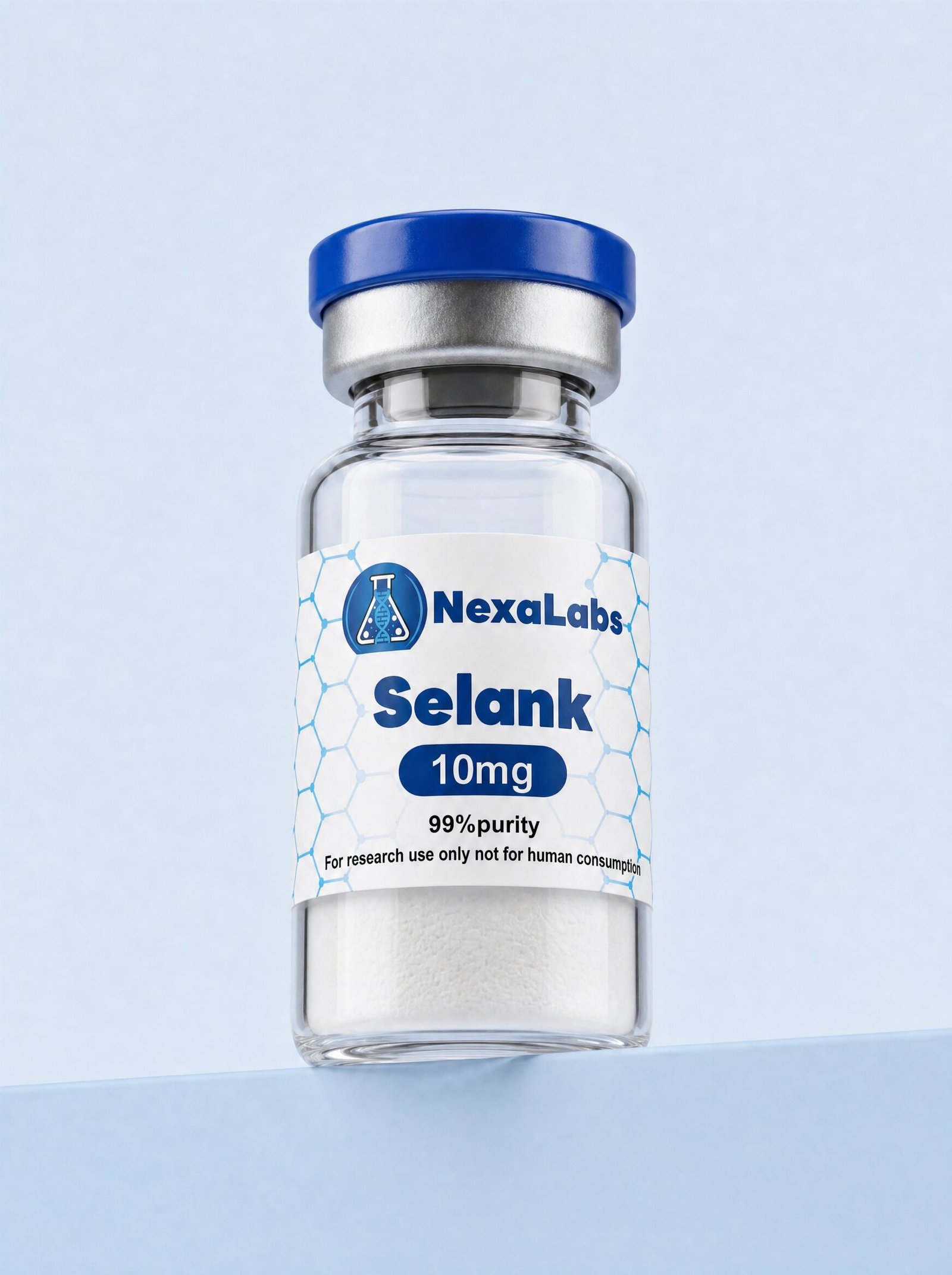 Selank 10mg - NexaLabs research peptide vial